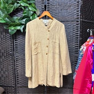 Vintage Anne Klein like blend tunic jacket style too asymmetric, 8 medium